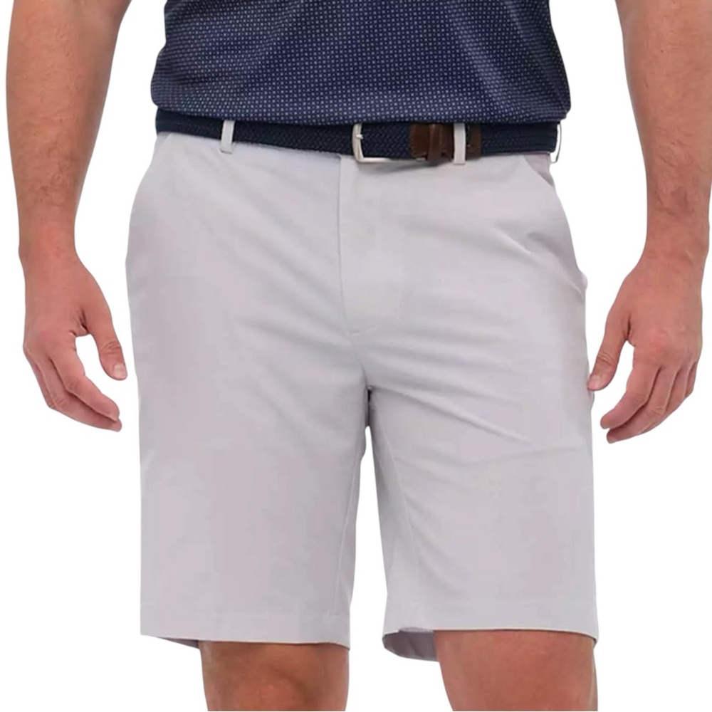 Greg Norman Shorts Men Golf White Size 40 Flat Front Performance
